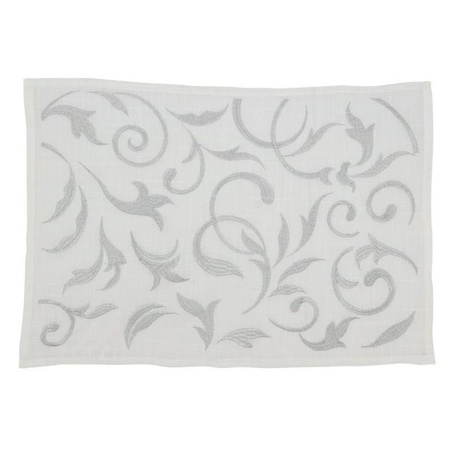 Saro Zensi Collection Polyester No Pattern Rectangle Placemat (Set of 4)