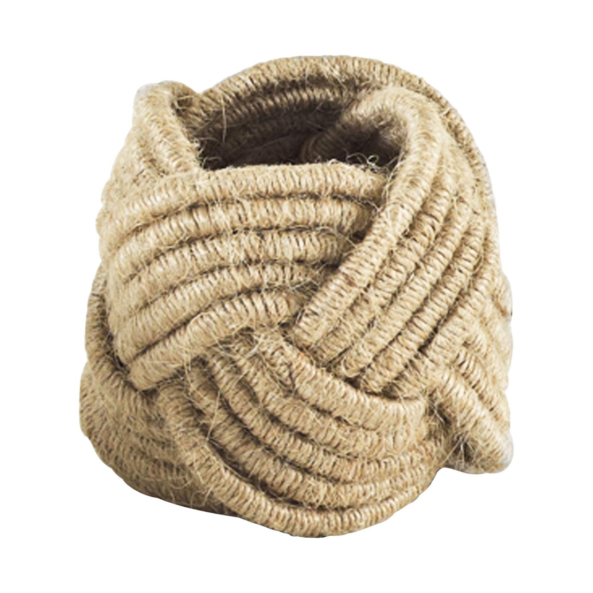 Saro Lifestyle Braided Jute Napkin Ring (set of 4)