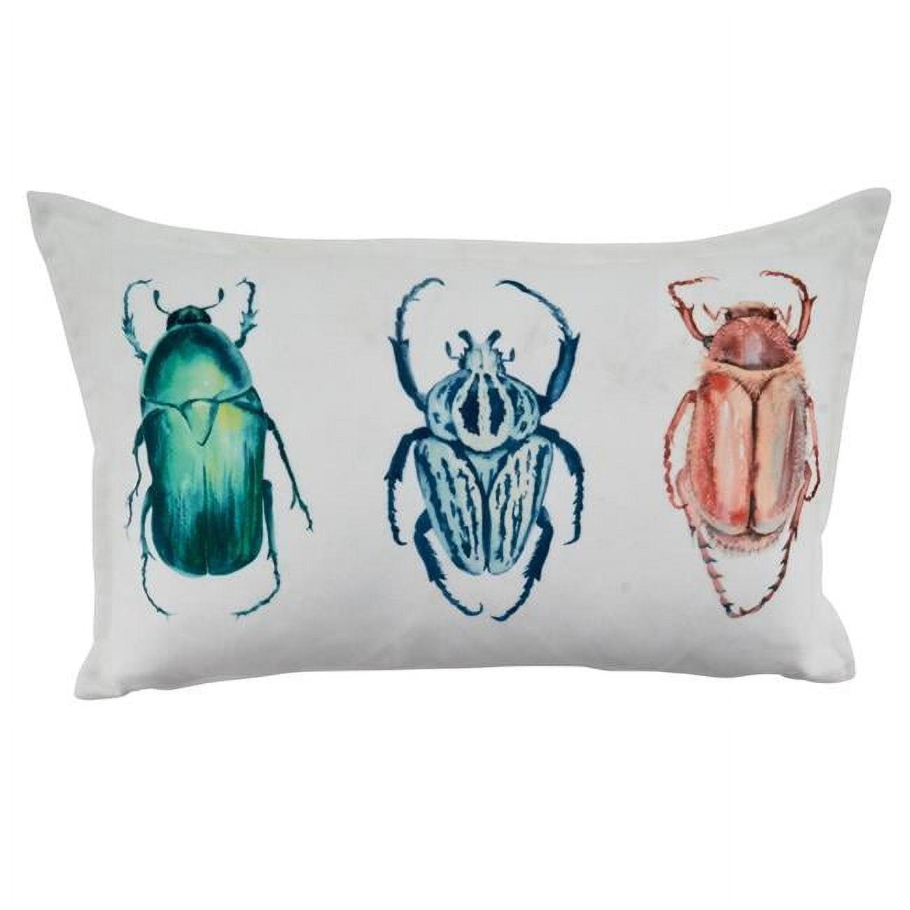 Whimsical Bugs Design Rectangular Throw Pillow