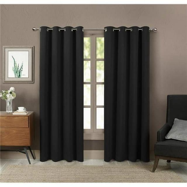Saro Essential Blackout Curtain Collection Polyester Blackout Pair (Set of 2)