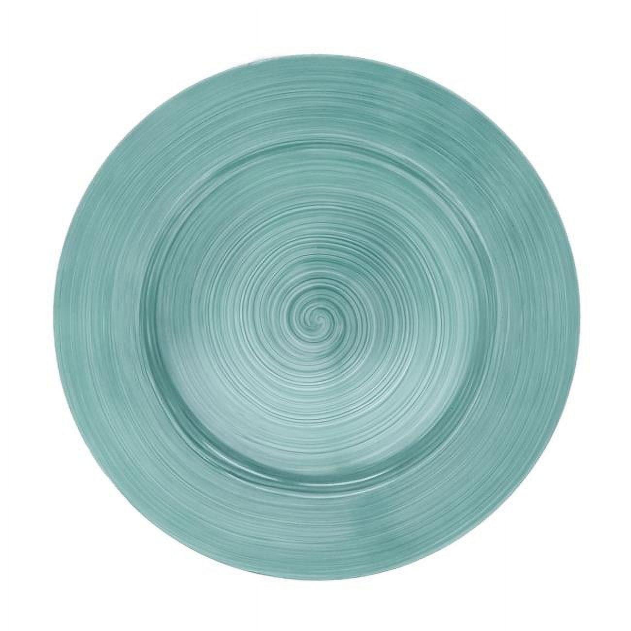 Sleek Modern Ceramic Look Charger Plate (Set Of 4)