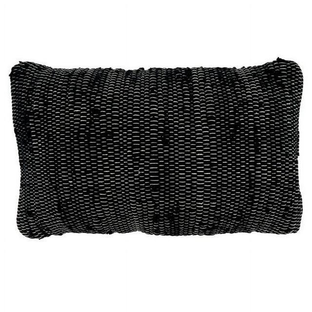 Saro Noir Chindi Collection Cotton Pillow Cover