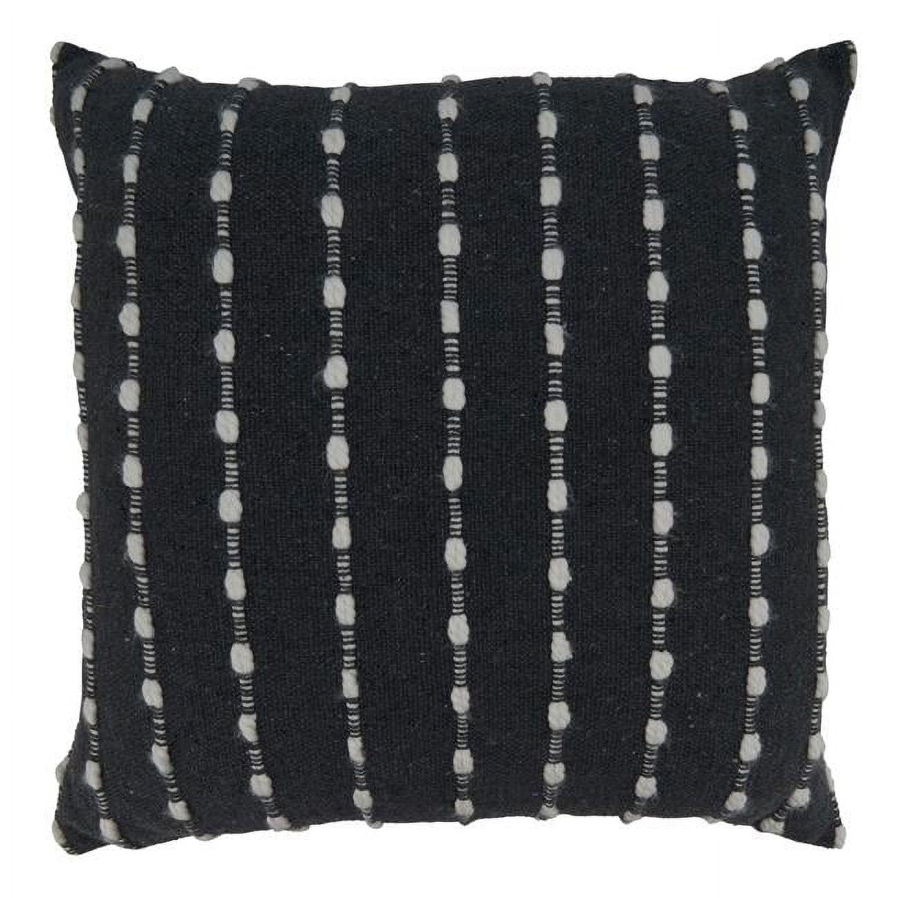 Saro Lifestyle Chunky Striped Throw Pillow With Poly Filling