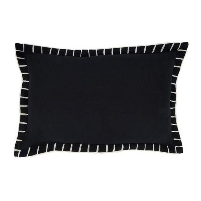Saro Persephone Collection Cotton Pillow Cover