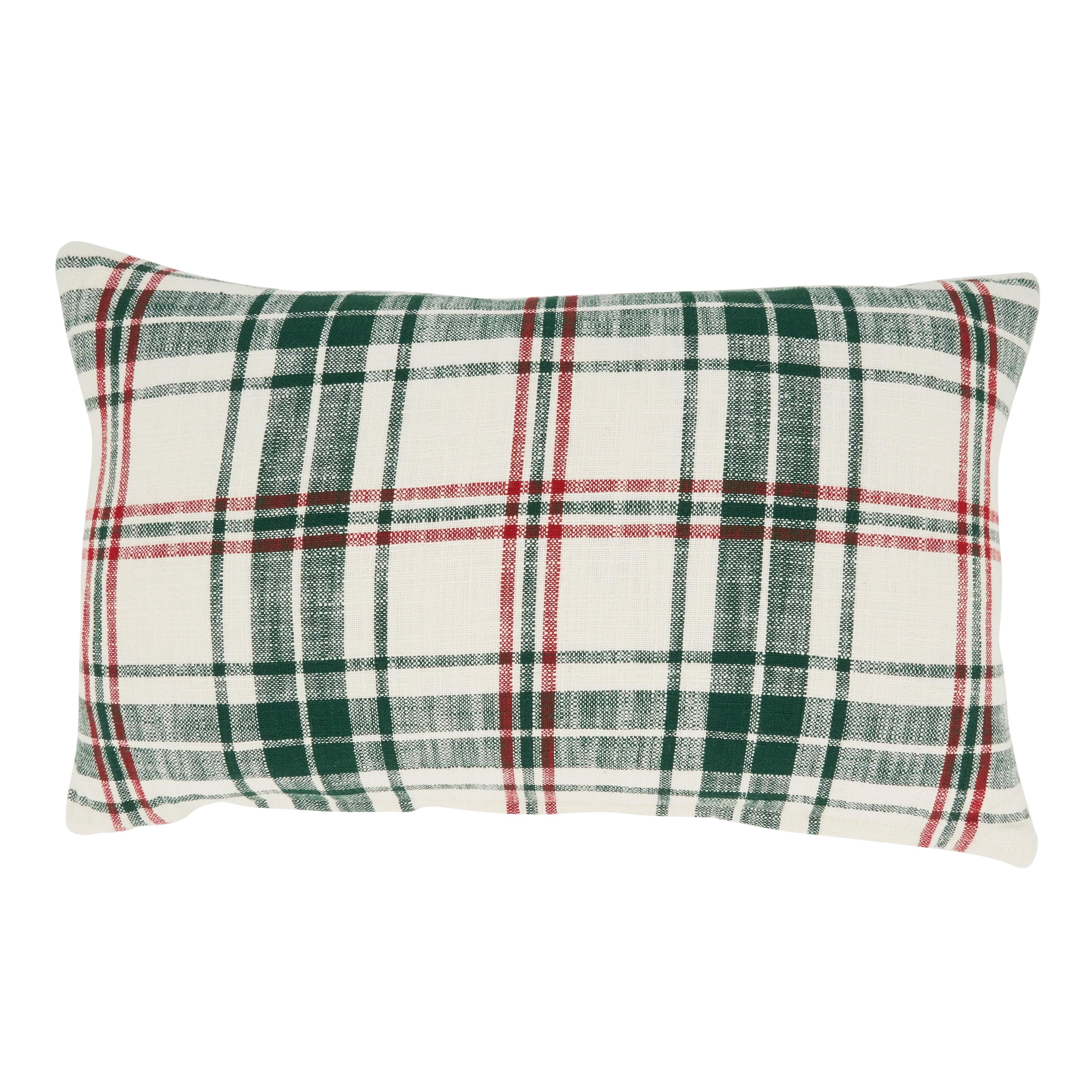 Saro Lifestyle Traditional Plaid Throw Pillow Cover