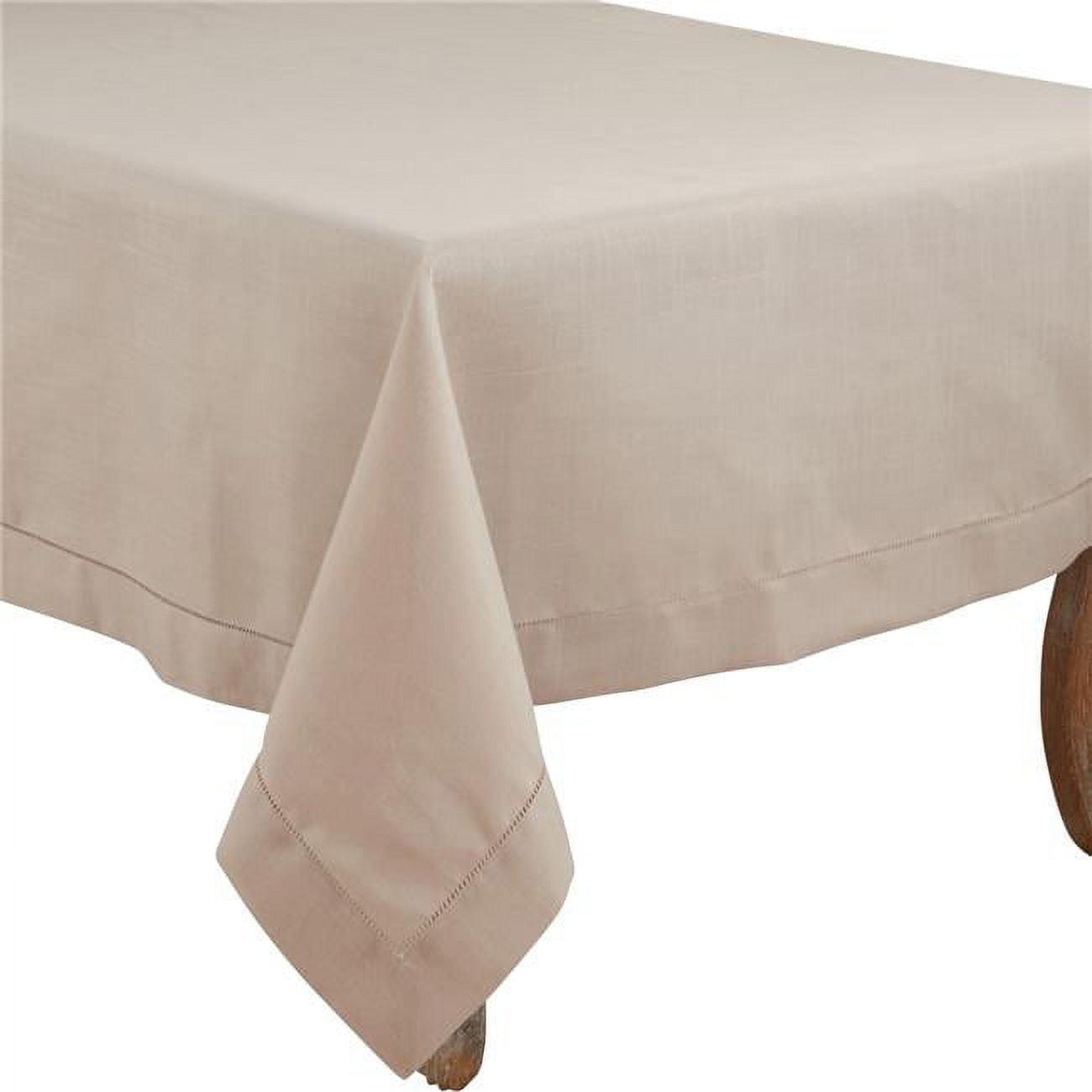 Saro Lifestyle Tablecloth With Hemstitch Border Design