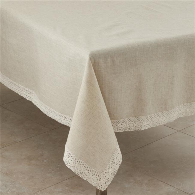 Saro Lifestyle Lace Border Design Tablecloth