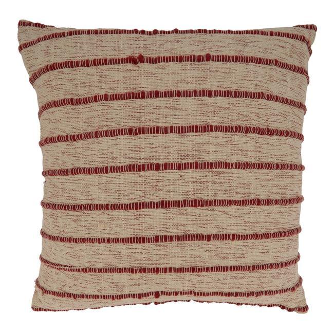 Saro Coralee Collection Striped Cotton Pillow Cover