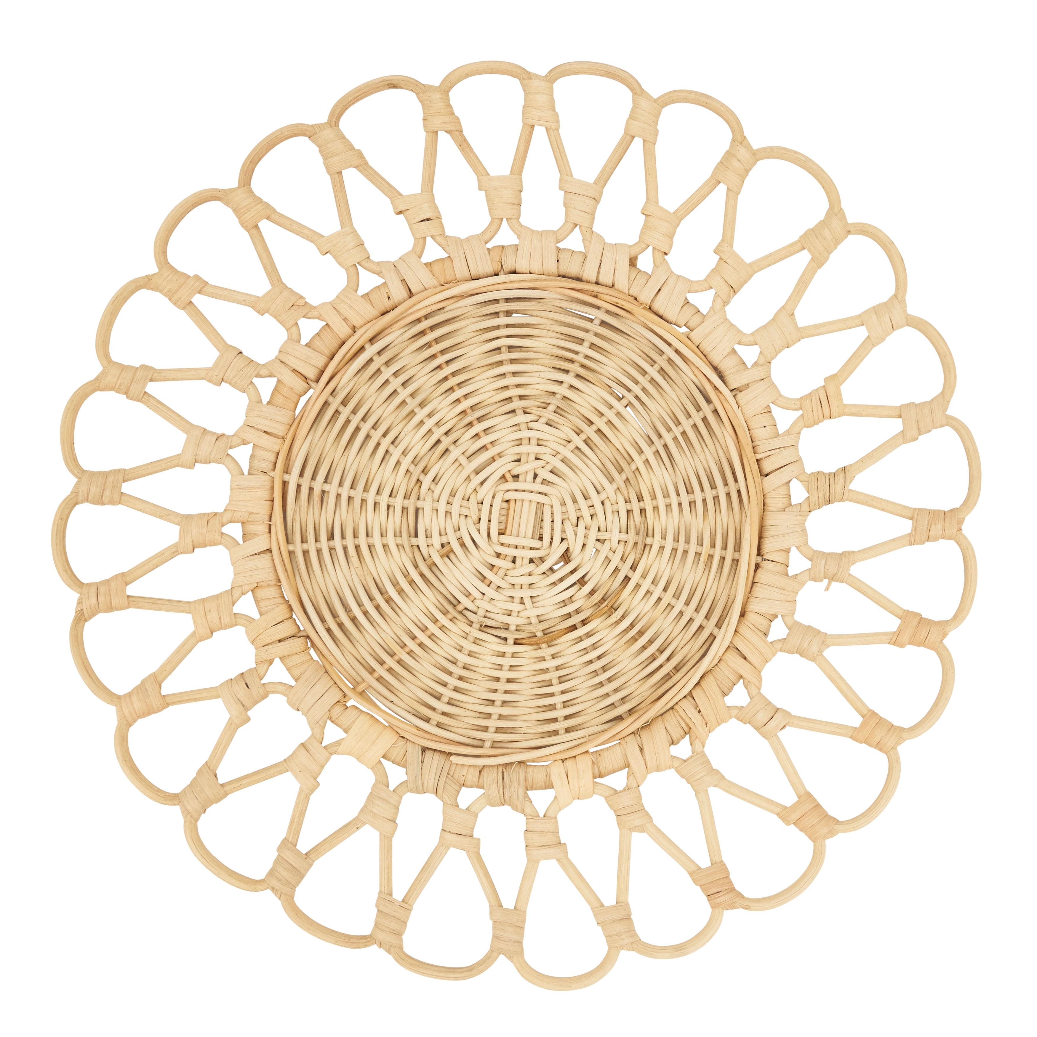 Saro Lifestyle Rattan Table Mats (Set of 4)