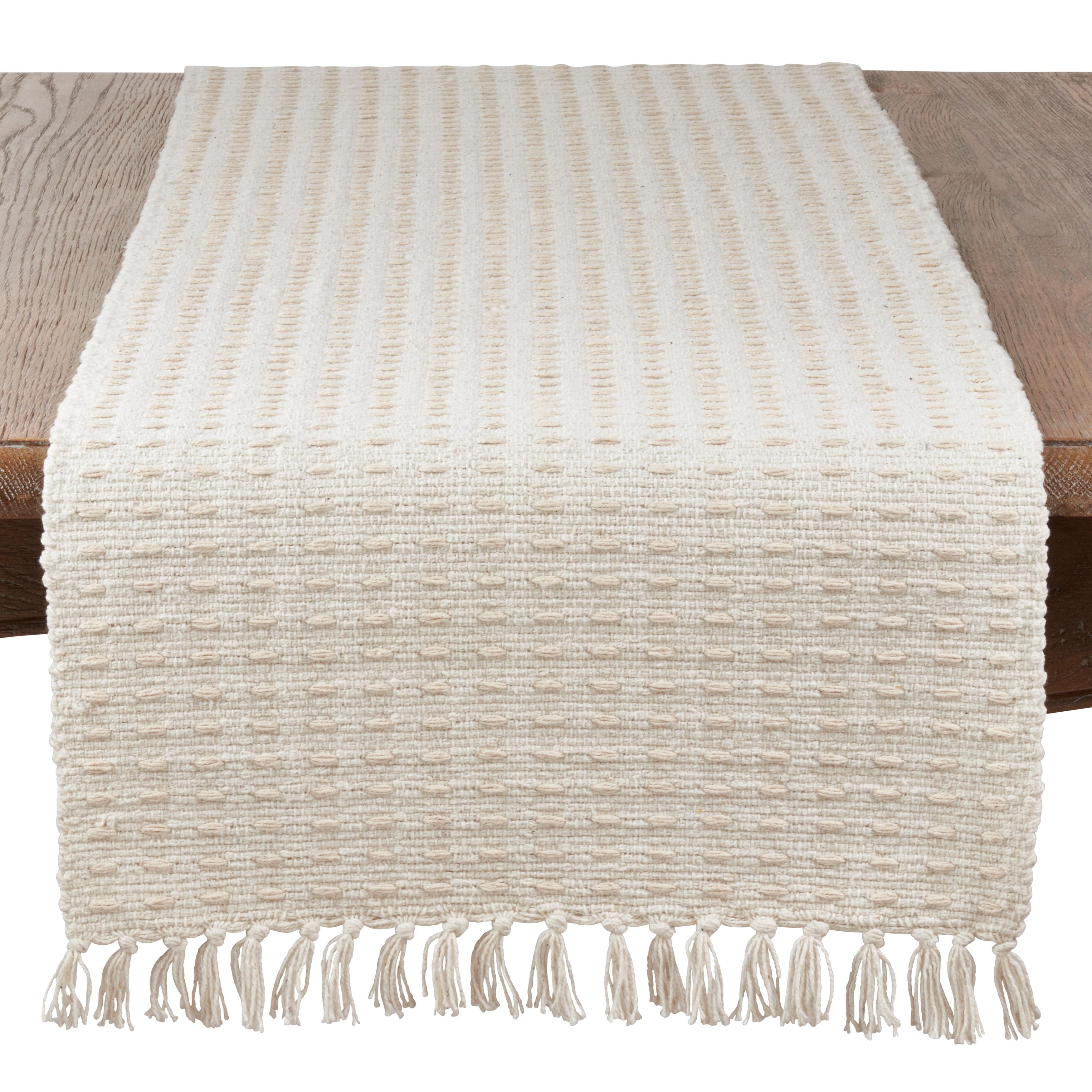 Saro Lifestyle Dashed Woven Design Runner