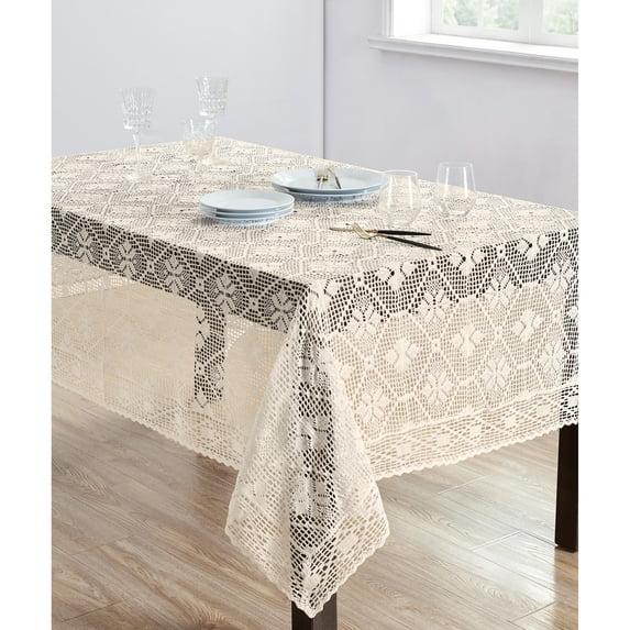 Saro Cressida Ikat Cotton Blend Tablecloth