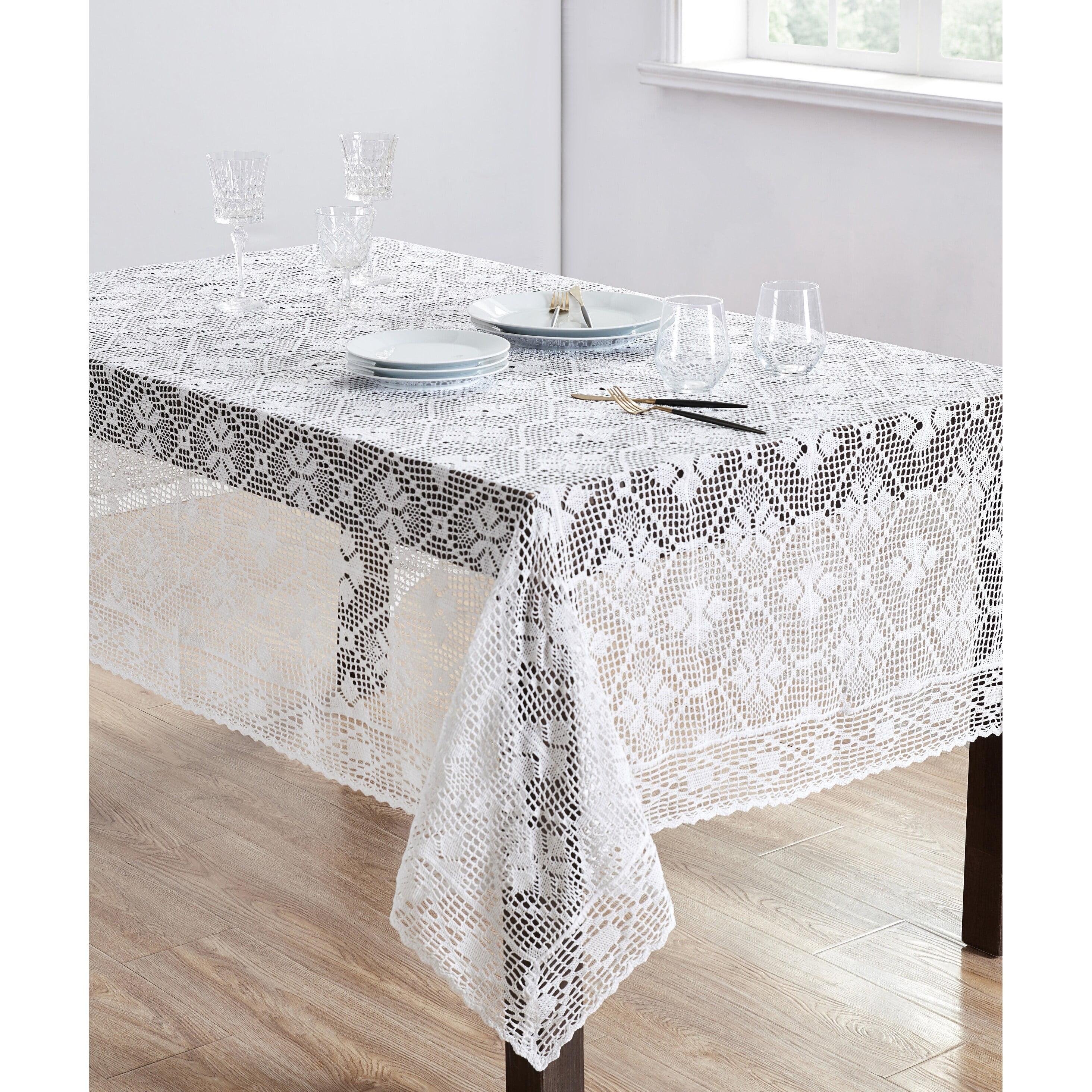 Saro Cressida Ikat Cotton Blend Tablecloth