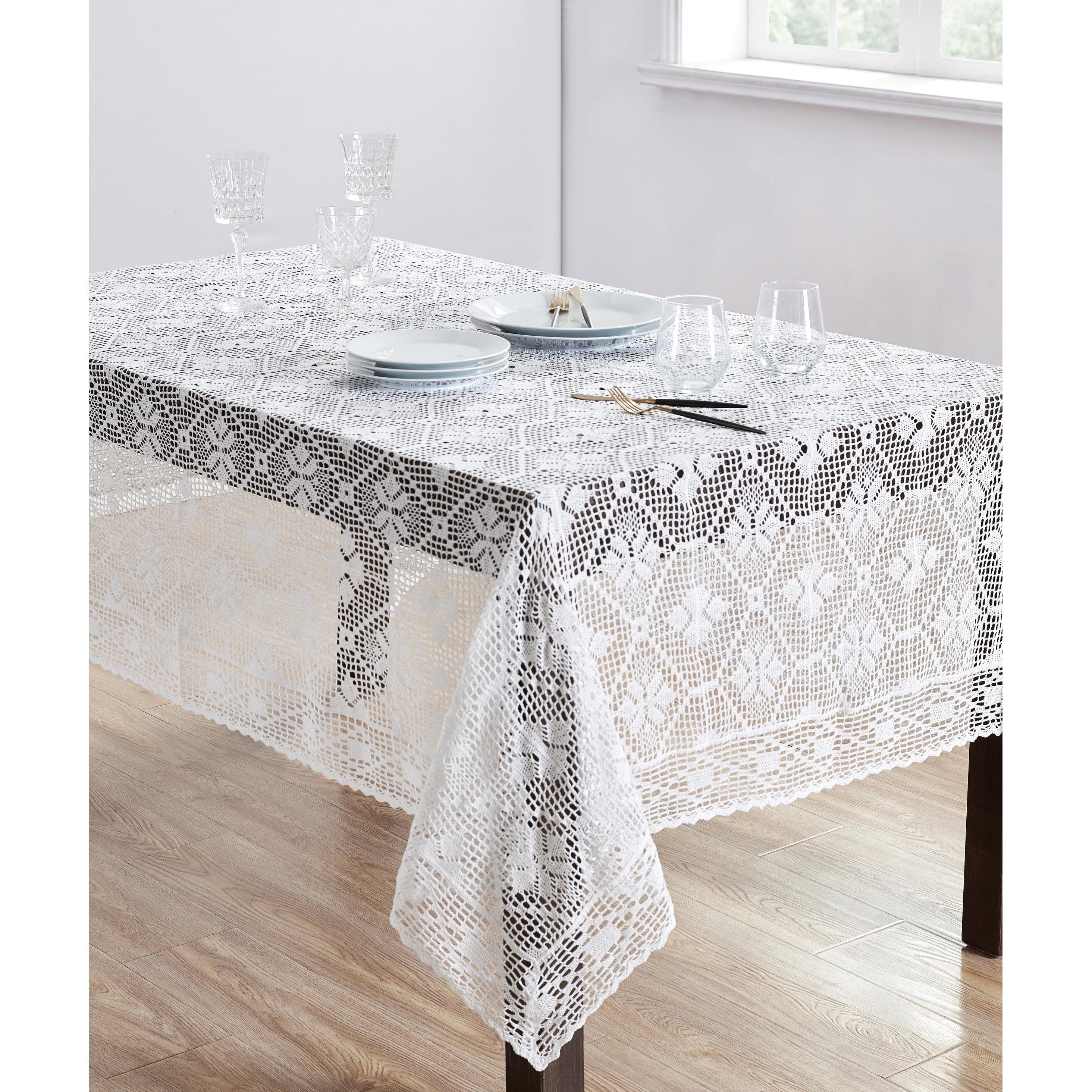 Saro Cressida Ikat Cotton Blend Tablecloth