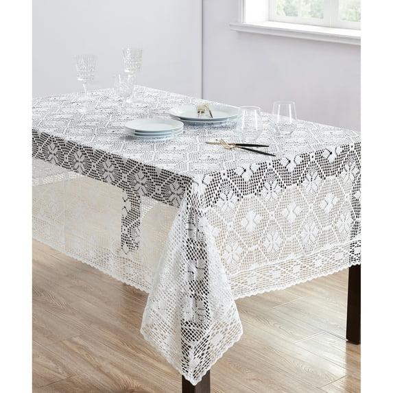 Saro Cressida Ikat Cotton Blend Tablecloth
