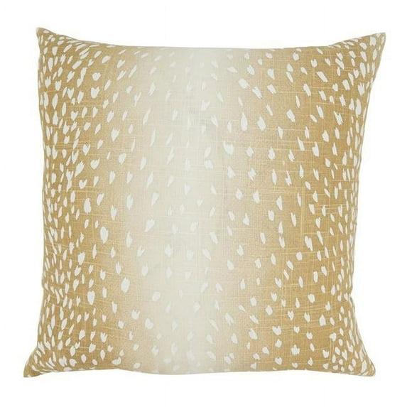 Saro Antelope Collection Linen Throw Pillow
