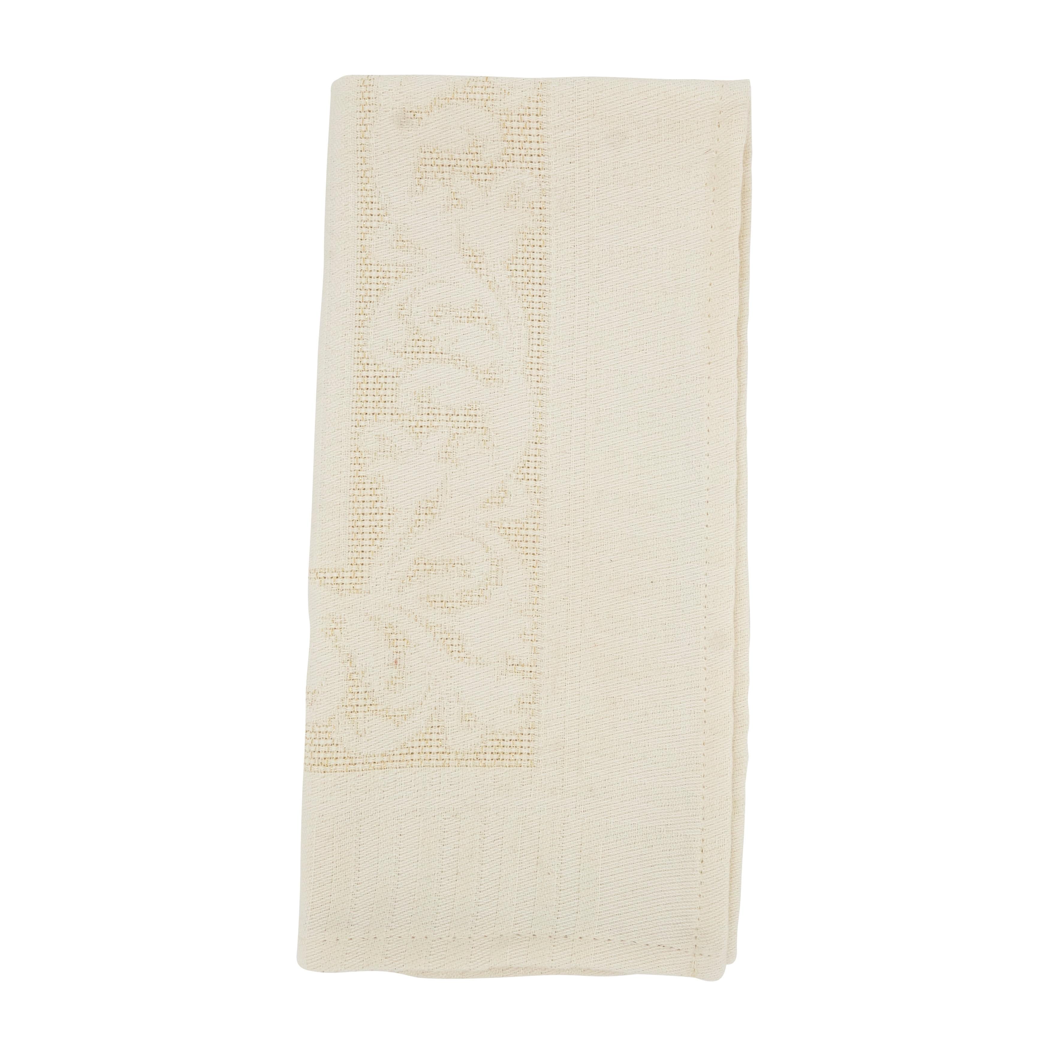 Polyester Floral Square Napkin