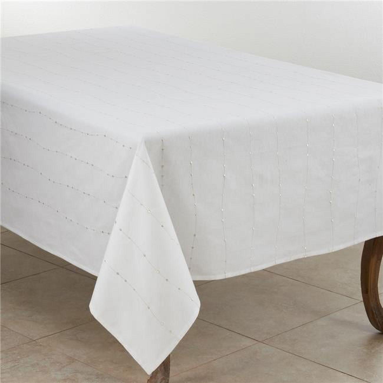 Saro Lifestyle Embroidered Design Tablecloth