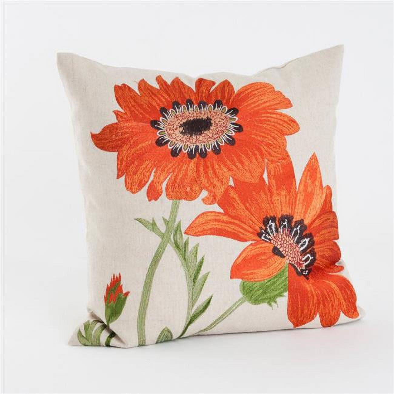 Embroidered Throw Pillow