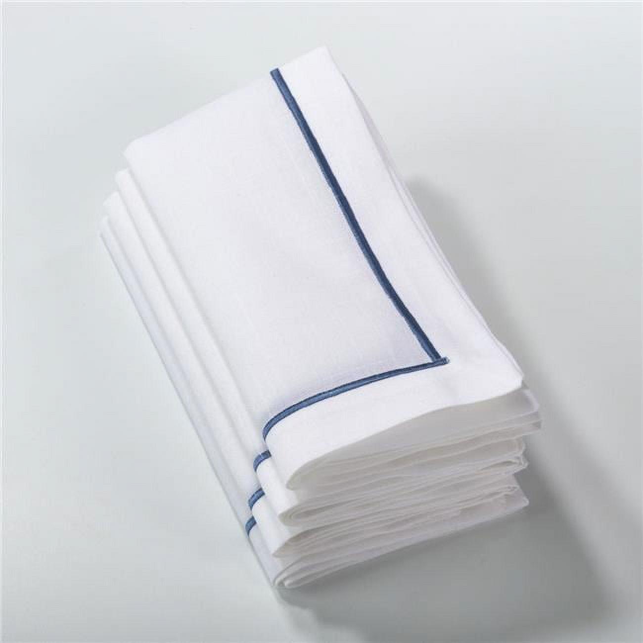 Sapphire Embroidered Line Design Cotton Napkin Set of 4