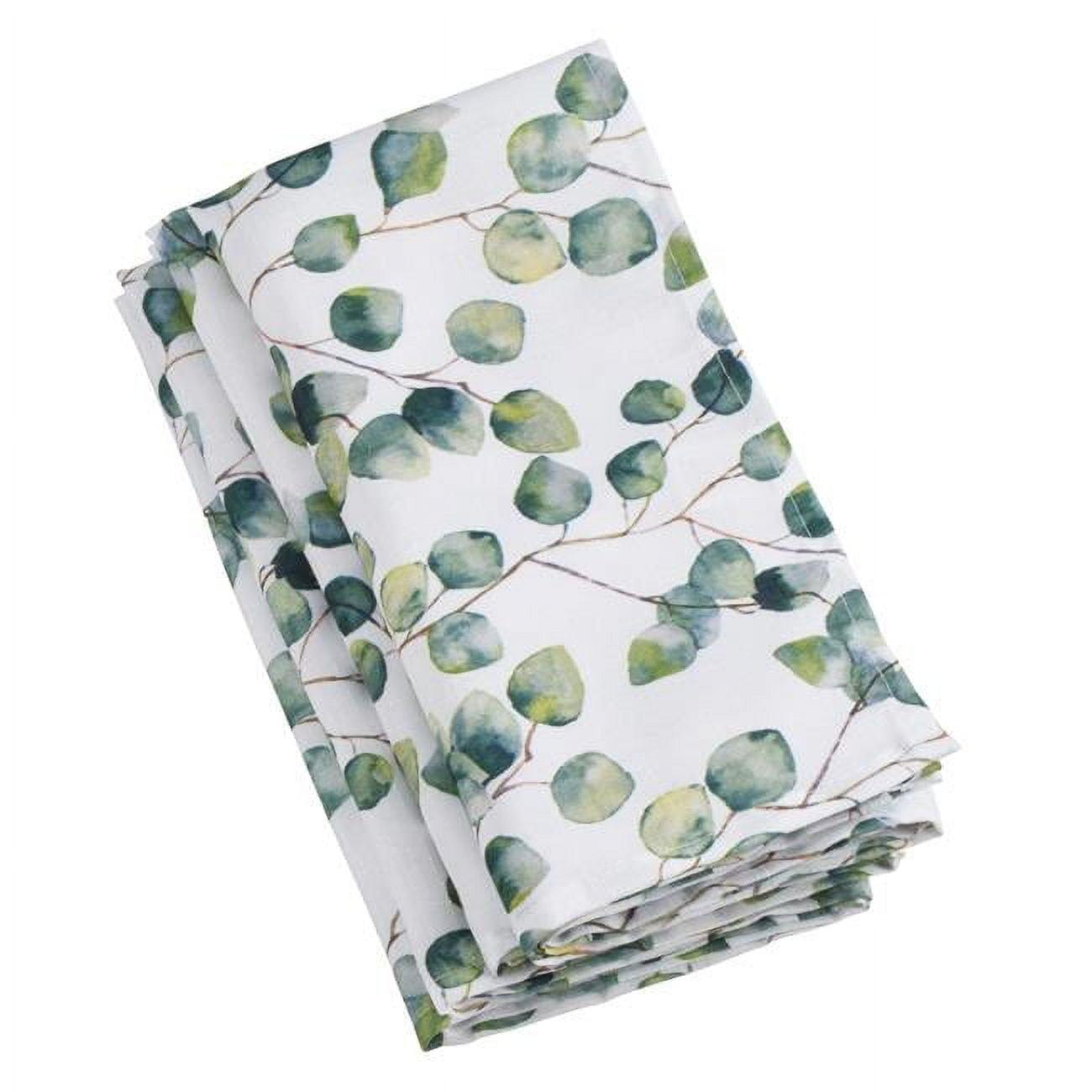 Saro Lifestyle Eucalyptus Leaf Table Napkin (Set of 12)