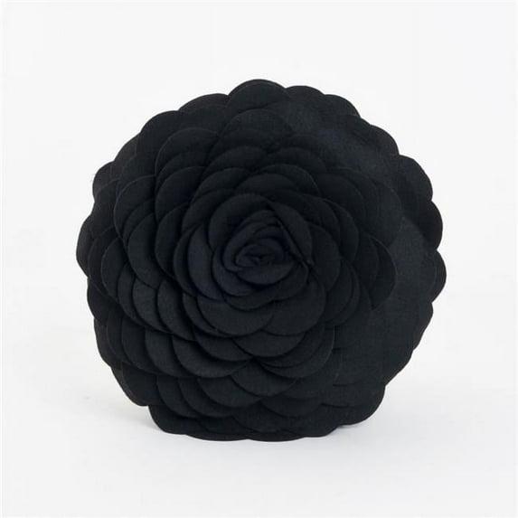 Saro Felt Collection Appliqued Felt Throw Pillow