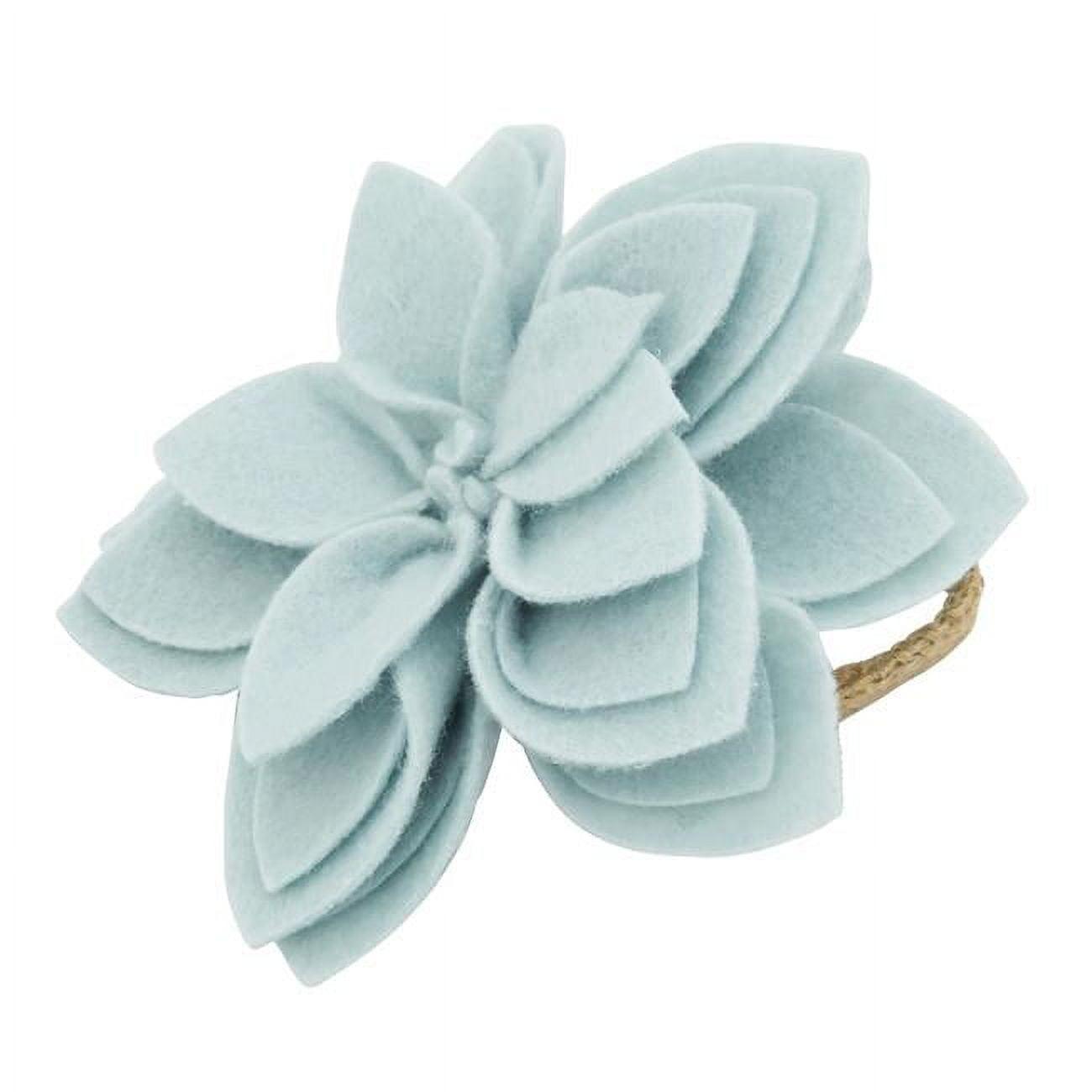 Flower: 100% Felt - Ring: 100% Jute Napkin Ring