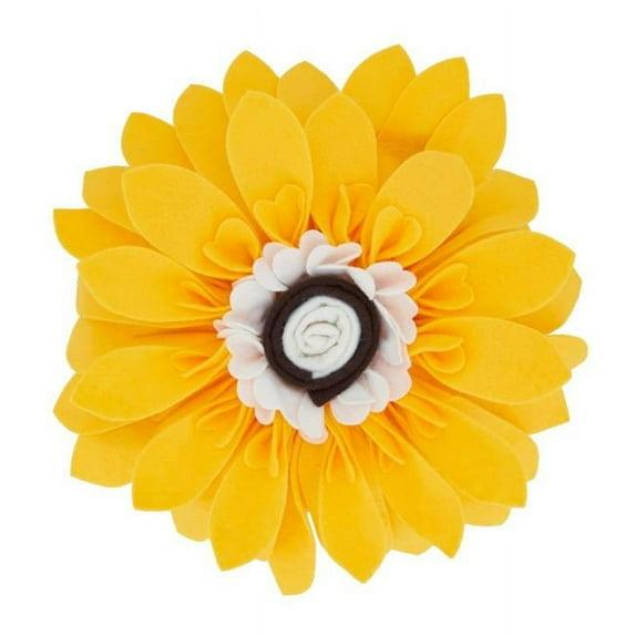 Saro Fleur De Jardin Collection Appliqued Throw Pillow