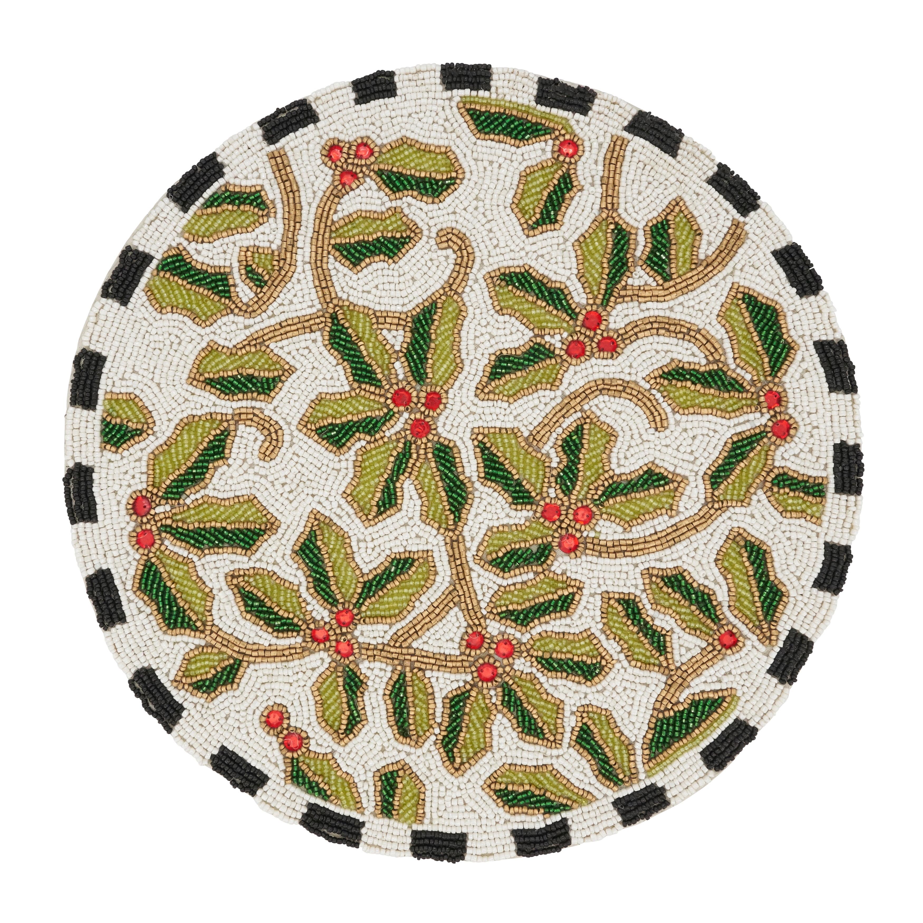 Glass No Pattern Round Placemat