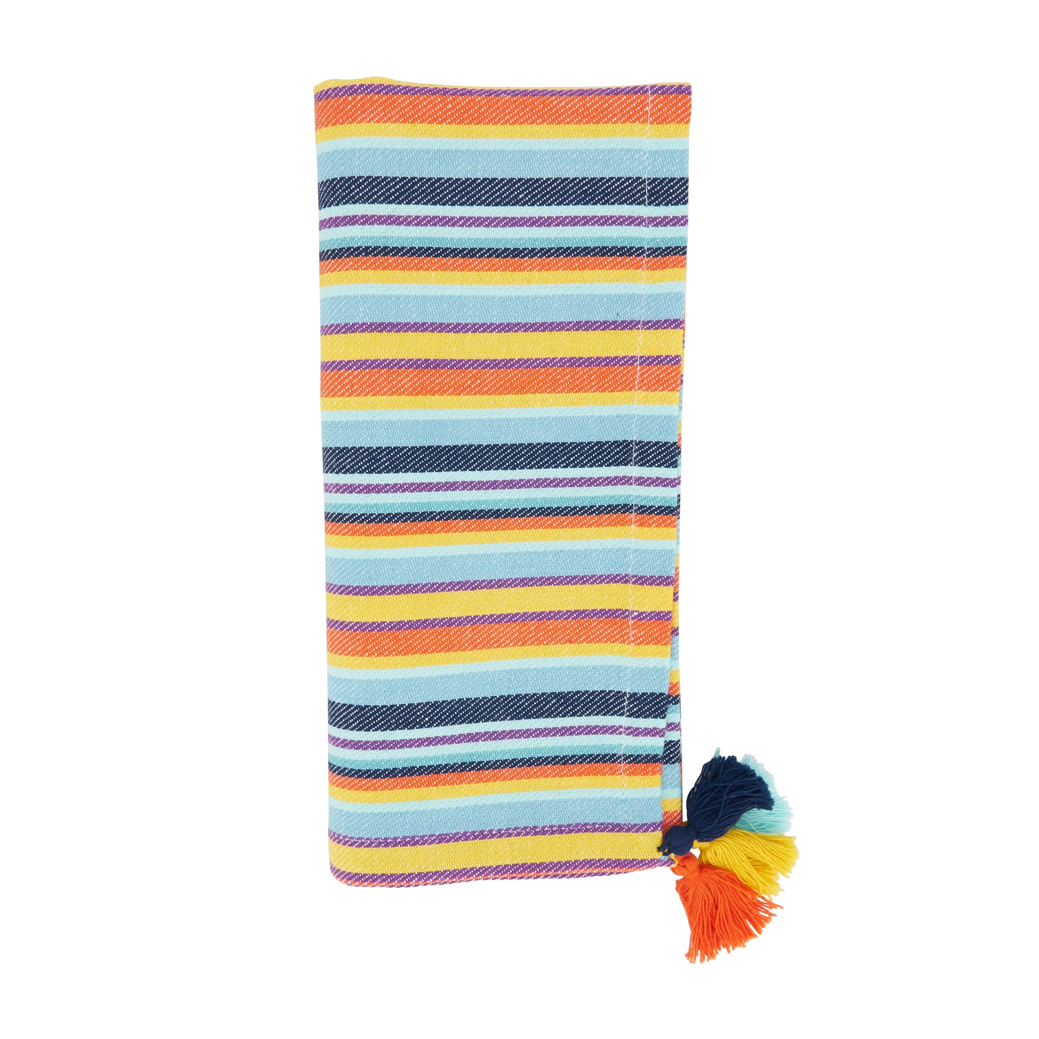 Valentina Cotton Striped Square Napkin