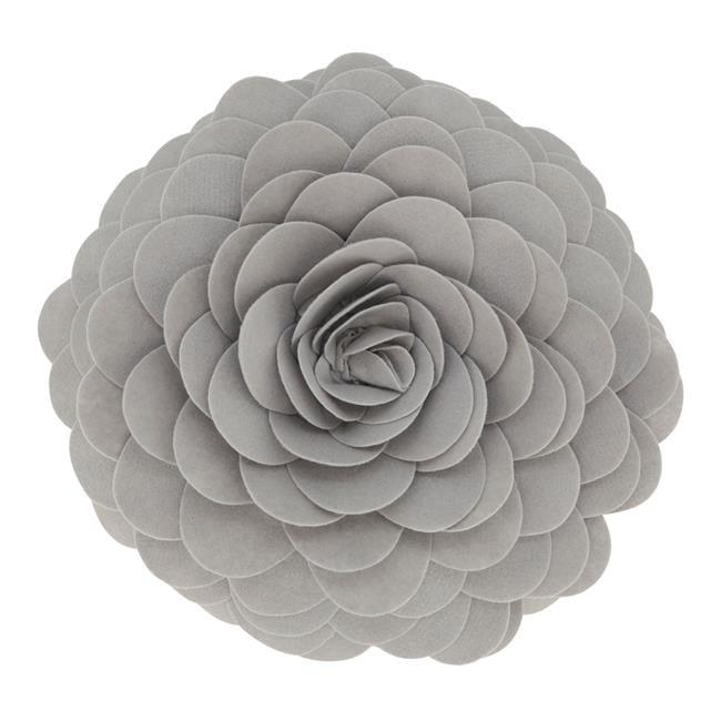 Saro Felt Collection Appliqued Felt Throw Pillow