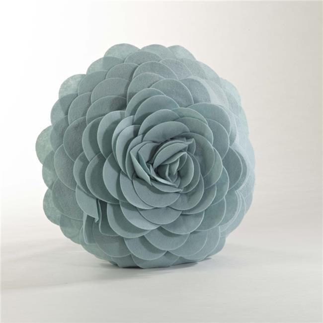Saro Felt Collection Appliqued Felt Throw Pillow