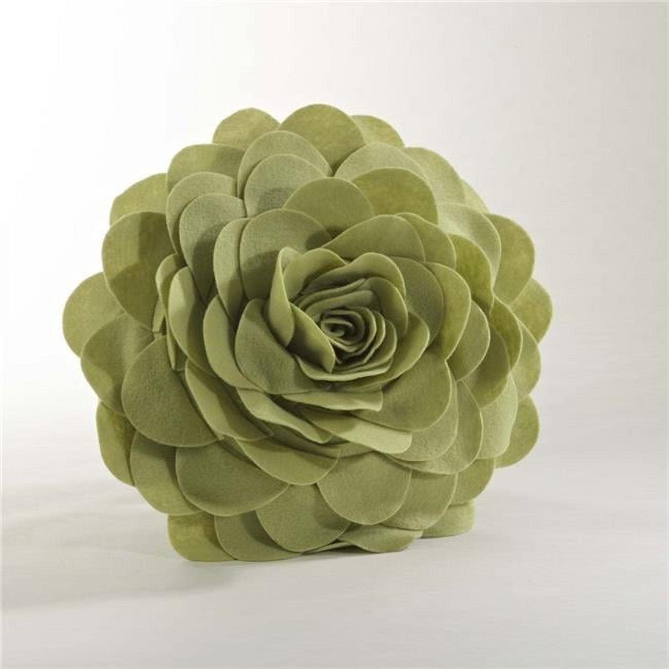 Saro Felt Collection Appliqued Felt Throw Pillow