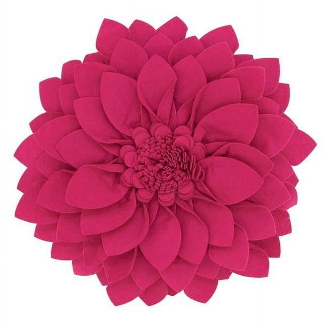 Saro Fleur De Jardin Collection Ruffled Throw Pillow