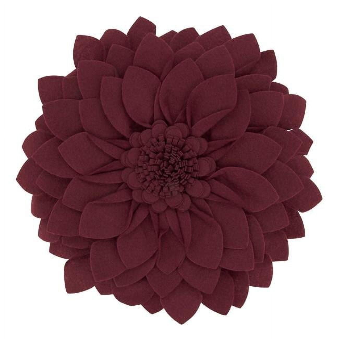 Saro Fleur De Jardin Collection Ruffled Throw Pillow