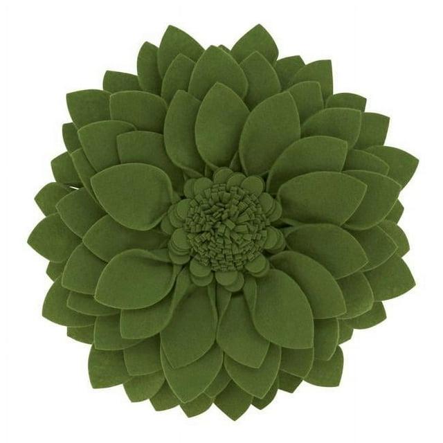 Saro Fleur De Jardin Collection Ruffled Throw Pillow