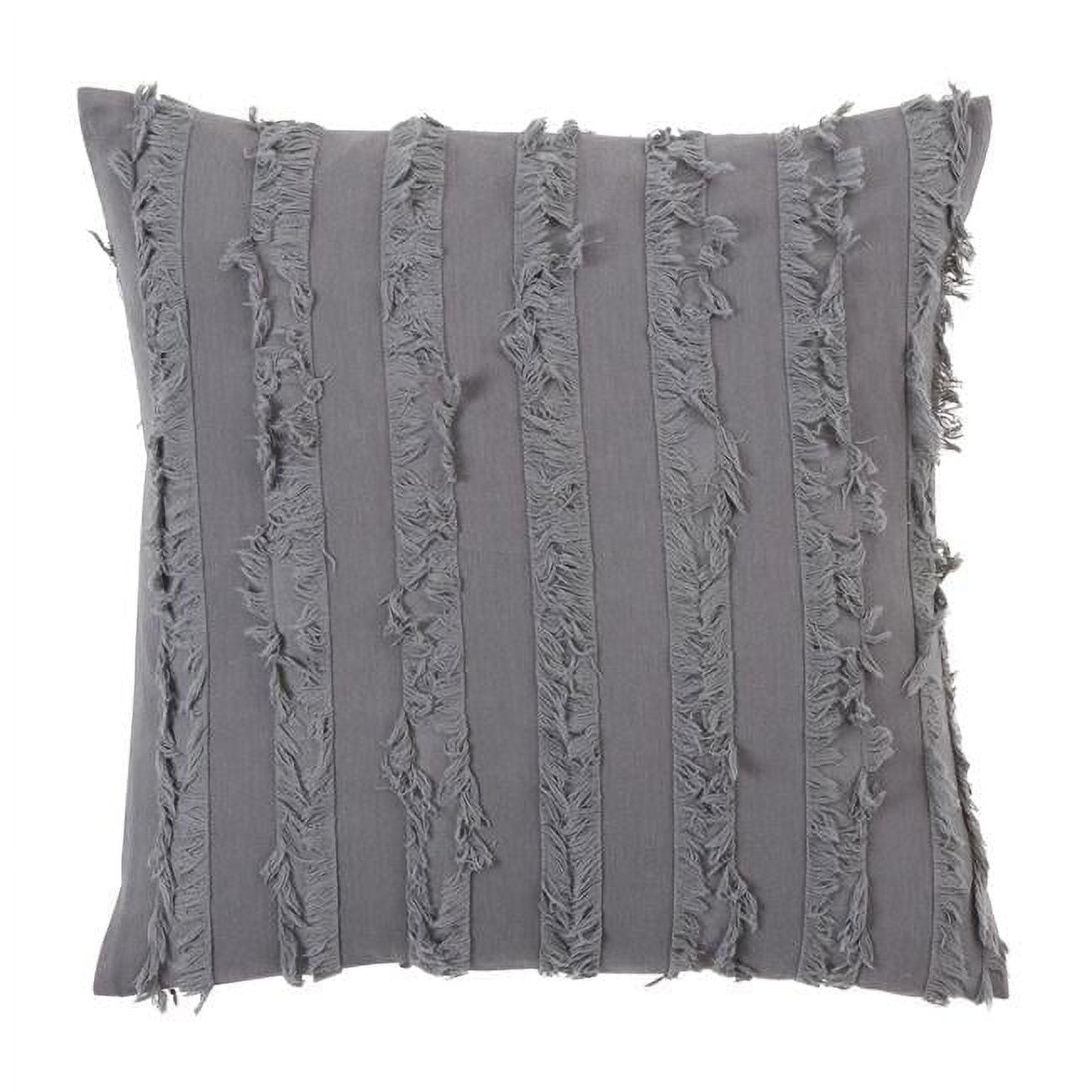 Isla Fringed Cotton Blend Throw Pillow