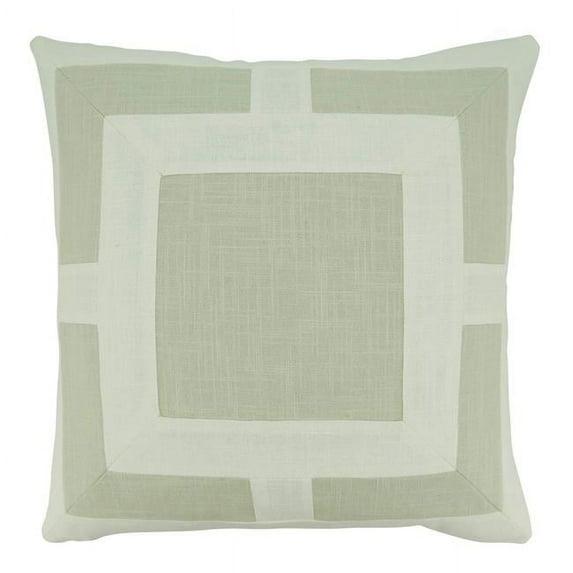 Saro 100% Cotton Throw Square Pillow Cover & Insert | Wayfair