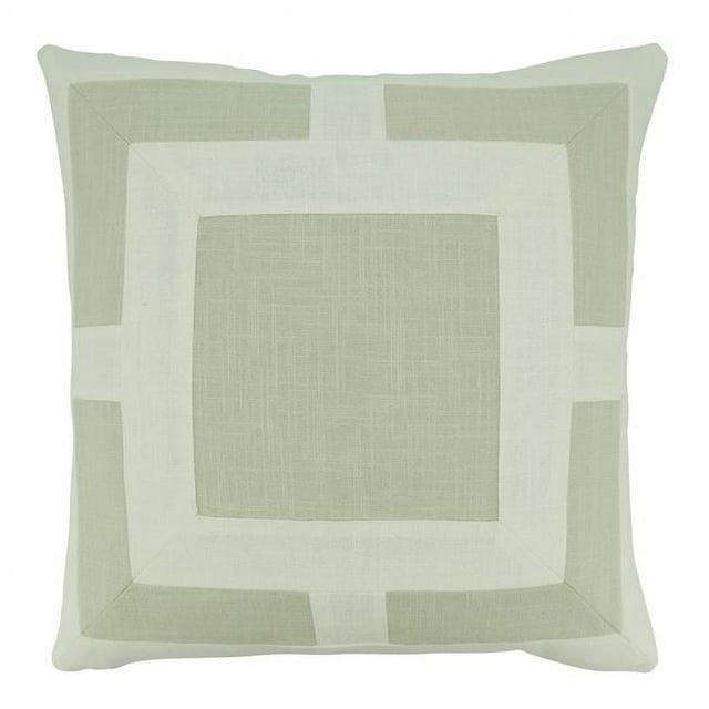 Saro Roslyn Collection Geometric Cotton Throw Pillow