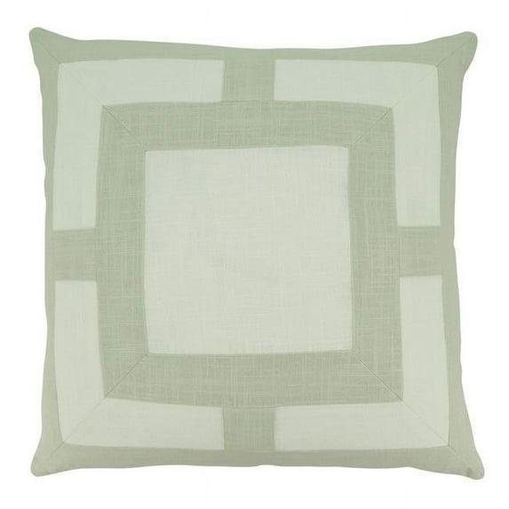 Saro Roslyn Collection Geometric Cotton Throw Pillow