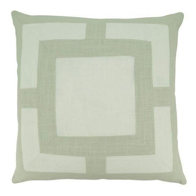 Saro Roslyn Collection Geometric Cotton Throw Pillow