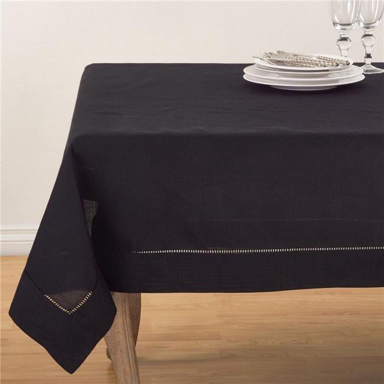 Saro Lifestyle Classic Hemstitch Border Tablecloth