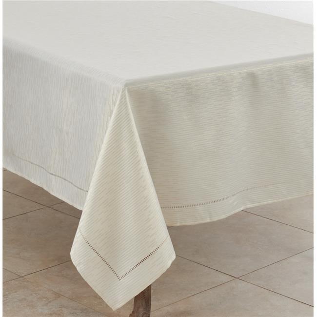 Saro Lifestyle Hemstitched Design Tablecloth