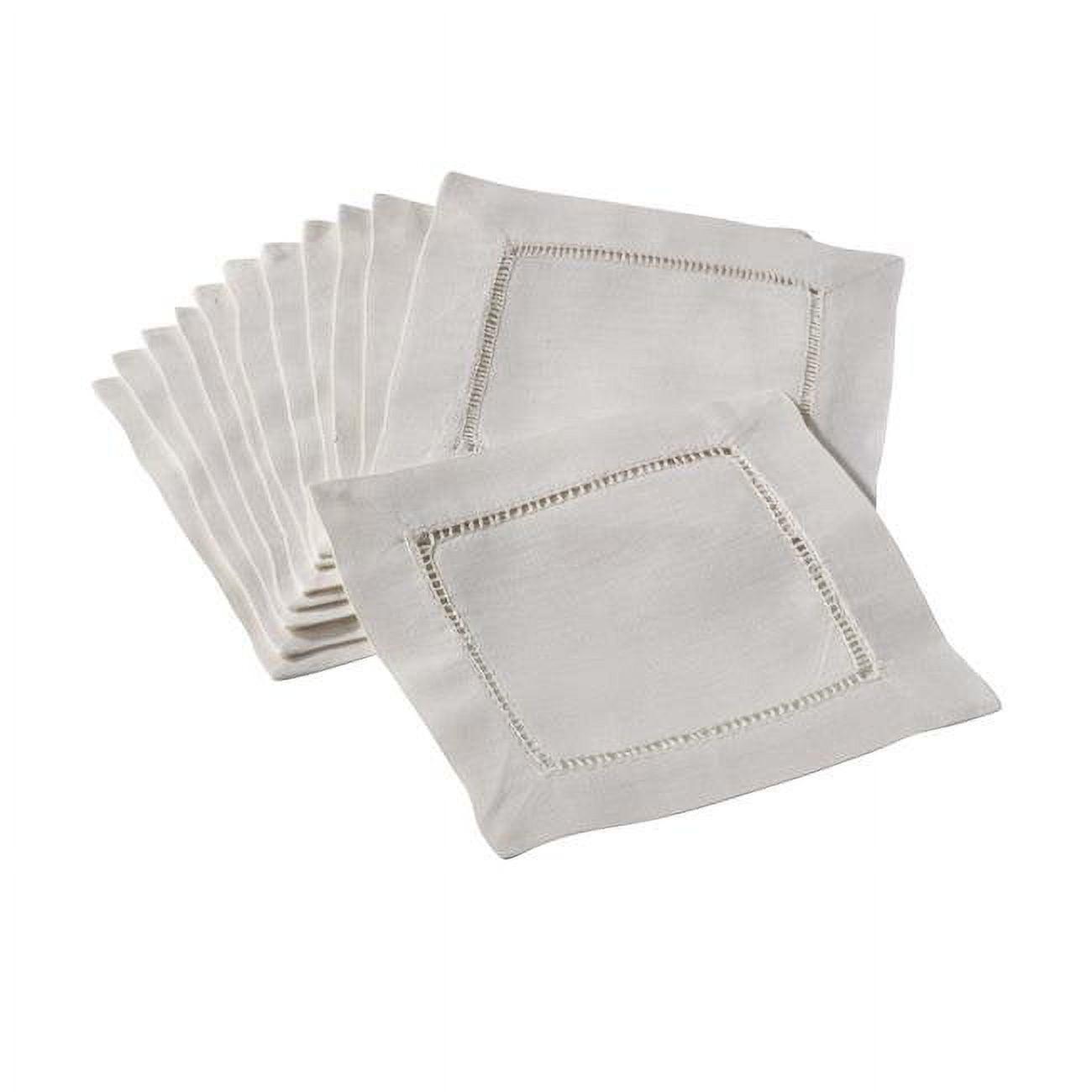 Saro Lifestyle Hemstitched Elegance Napkin, (Set of 12)