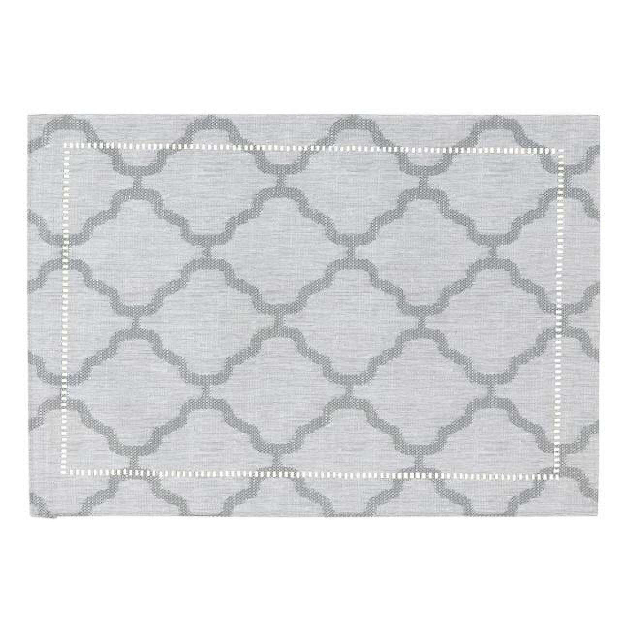 Saro Lifestyle Placemats With Laser-Cut Hemstitch Border (Set of 4)