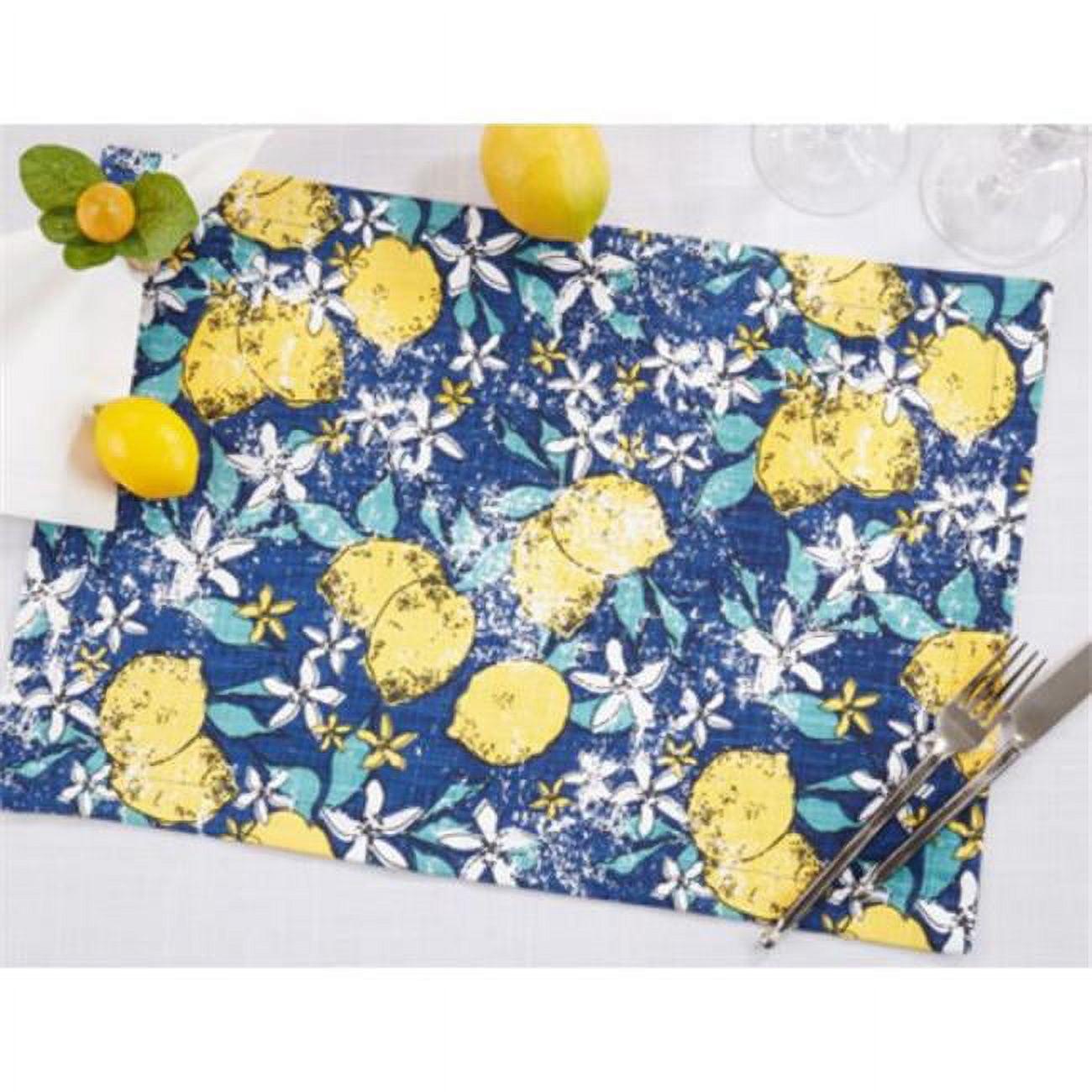 Saro Assam Collection 100% Cotton No Pattern Rectangle Placemat (Set of 4)