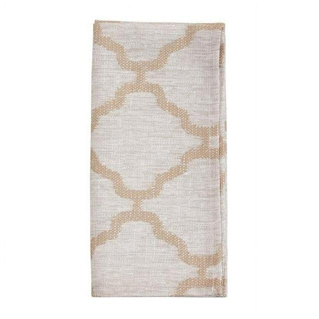 Saro Marrakesh Collection Polyester Geometric Square Napkin (Set of 4)