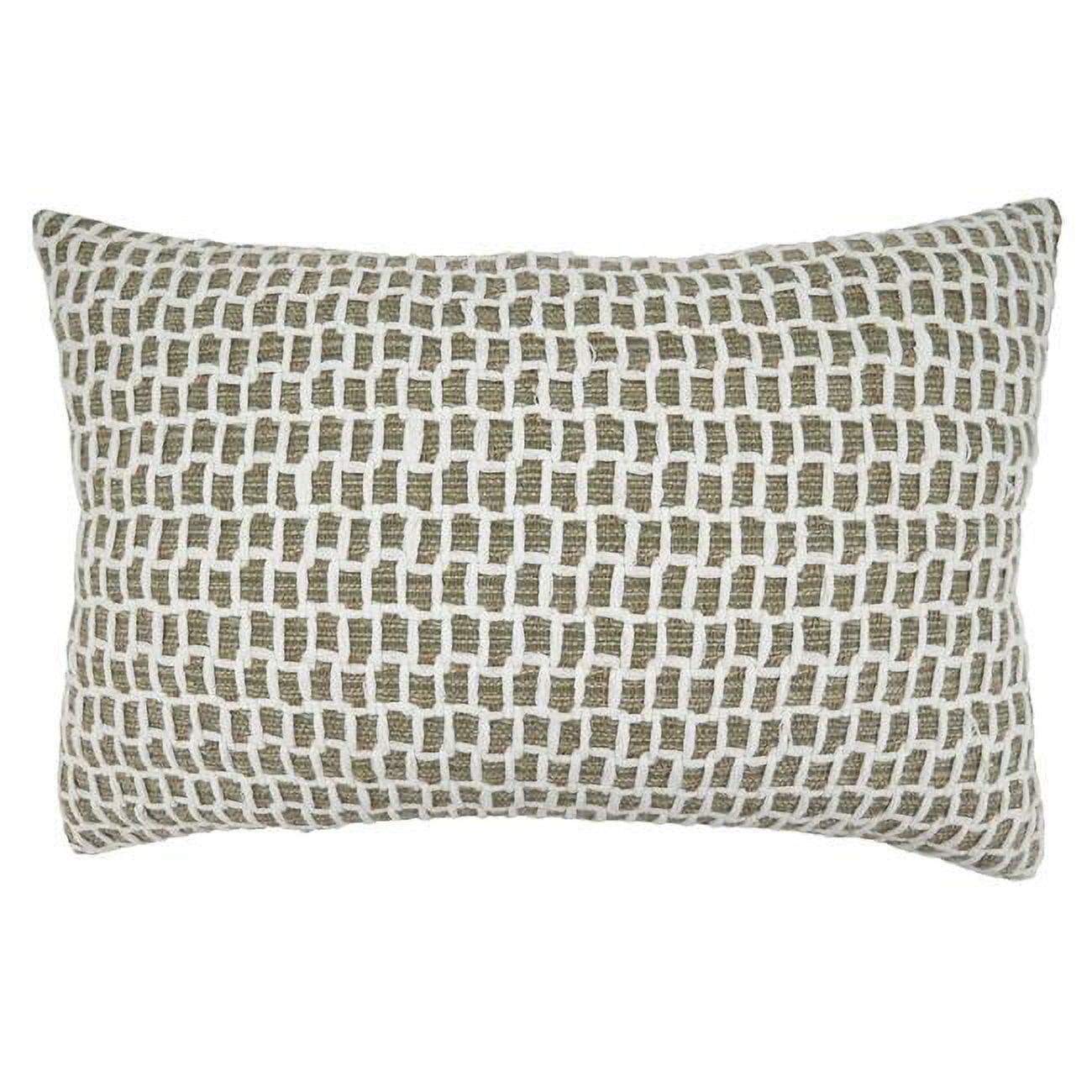 Saro Lifestyle Net Throw Pillow With Down Filling