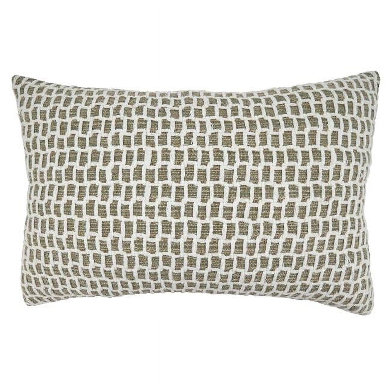Saro Gina Collection Appliqued Cotton Throw Pillow
