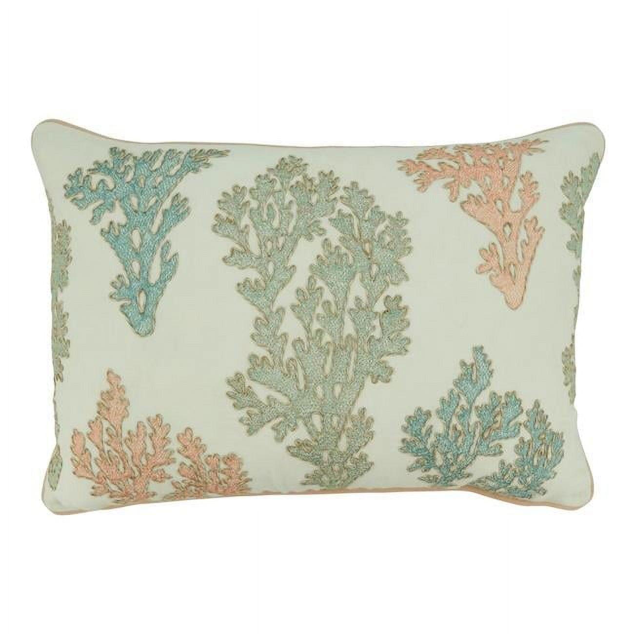 Saro Newport Collection Cotton Throw Pillow