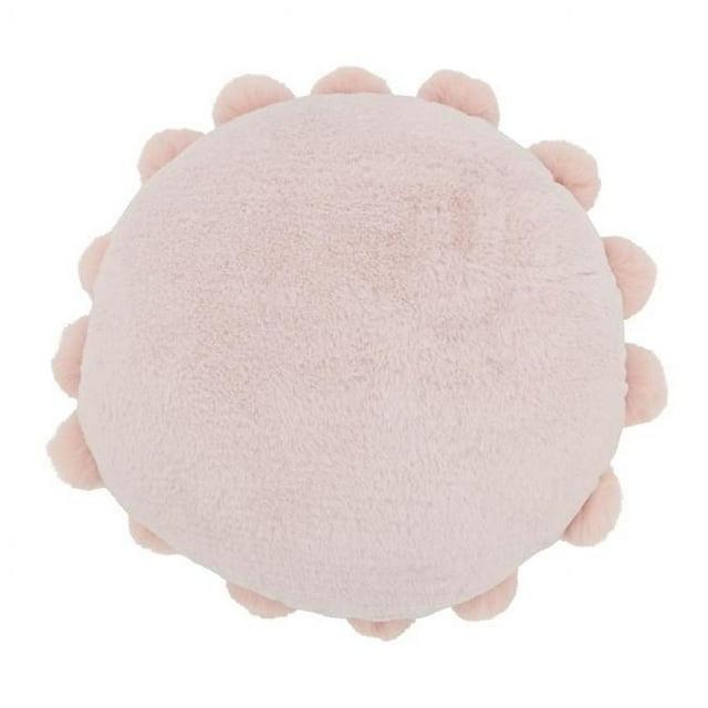 Saro Faux Rabbit Fur Collection Throw Pillow